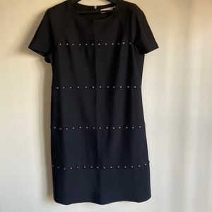 Tory Burch Black Studded Shift Dress size M